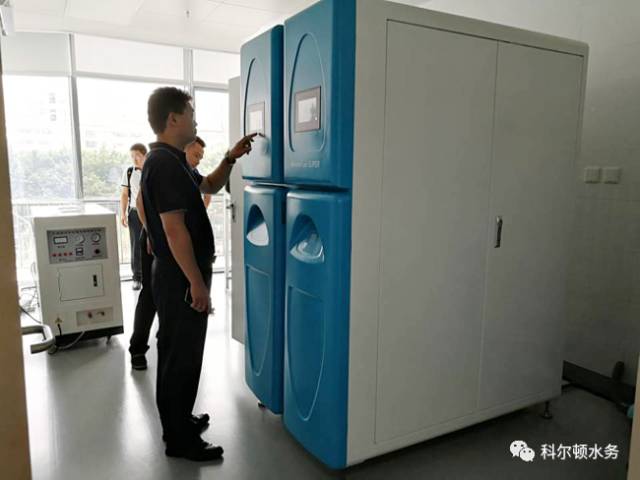 參觀深圳西麗人民醫院體驗科爾頓雙核水處理系統主機