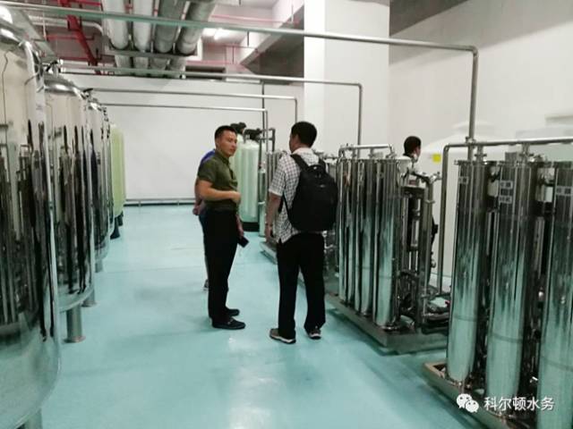 科爾頓總經理和領導考察西麗人民醫院純水系統工程